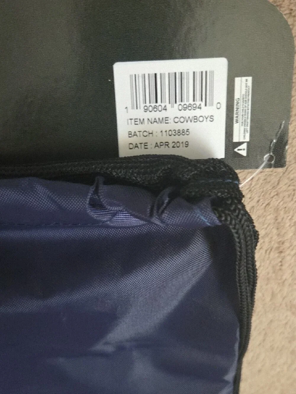 NFL Dallas Cowboys Navy Drawstring Team Back-Sack